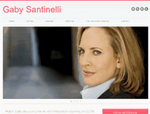 Tablet Screenshot of gabysantinelli.com